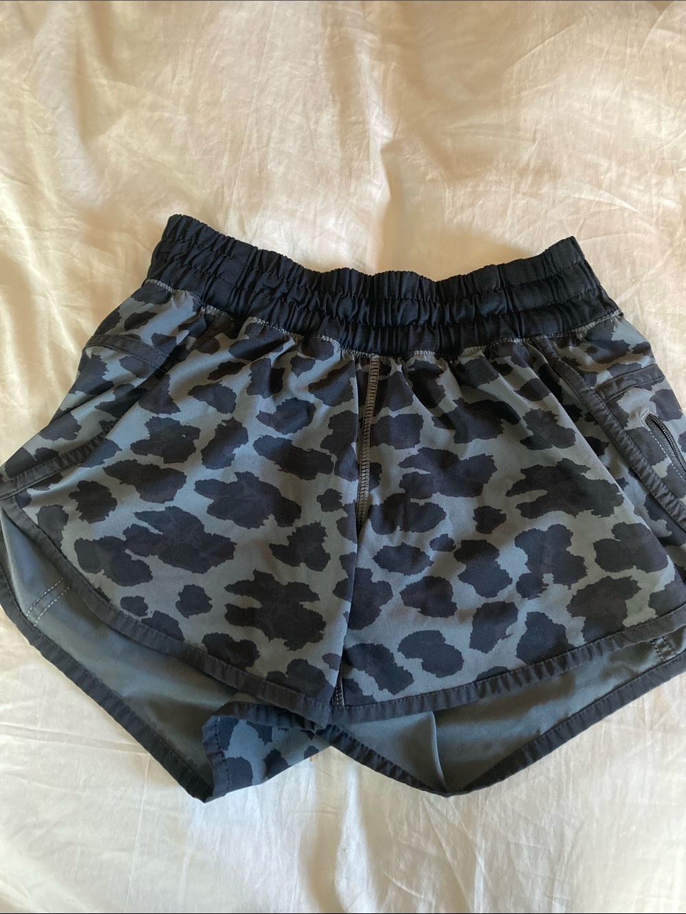 lululemon athletica Black & Gray Camo Print Athletic Shorts